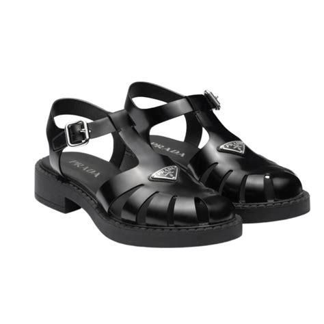 sandale prada femme|Prada leather sandals.